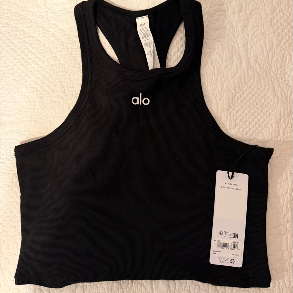 ALO Yoga Classic Black Tank Top